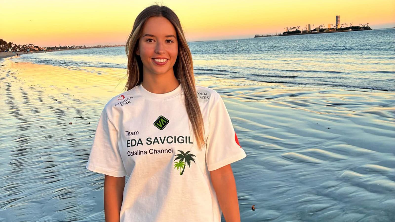 Eda Savcıgil, Catalina Kanalı geçişinde iki rekora imza attı